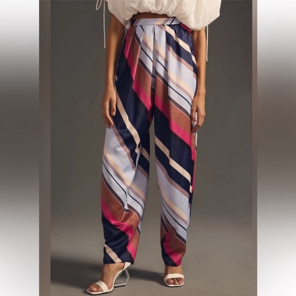 Maeve Pants - NWT Maeve by Anthropologie Striped Balloon Pants Size 10